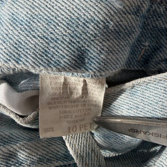 Vintage LEE Jeans Women's Size 10 Petite Tapered High Rise Made in USA Mom Jeans - Picture 5 of 8